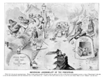 Edwardian cartoons from Punch magazine by E T Reed. Increasing Locomobility of the Pedestrian. Bless you, we are an adaptable race. With a little more practise we shall soon be able to nip out of the way of the moneyed classes in their "destroyers" with the agility of the grasshopper and the prehensile skill of the forest ape. After all they don't WISH to kill us, and we can't expect them to play "bridge" ALL the time. (an Edwardian cartoon shows a street scene of pedestrians escaping motorcars in a Smell-Proof Shelter For Pedestrians, cyclists into a Temporary Sanctuary For Cyclists and a boy onto a stone Refuge for 1 Schoolboy)